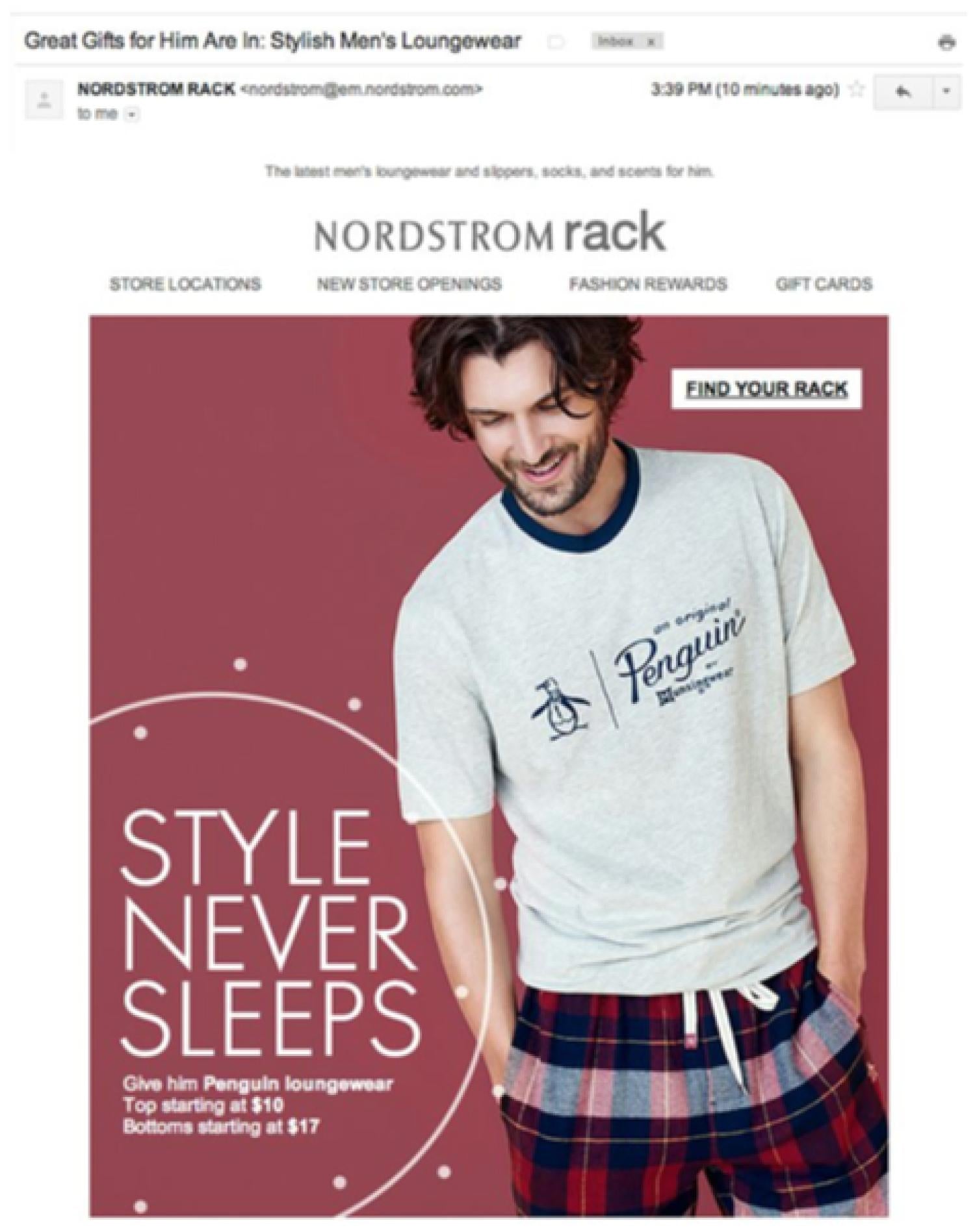 segmentare la mailing list; esempio Nordstrom